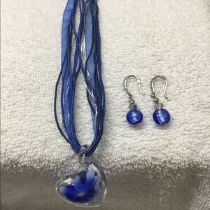 White House Black Market necklace and Earrings